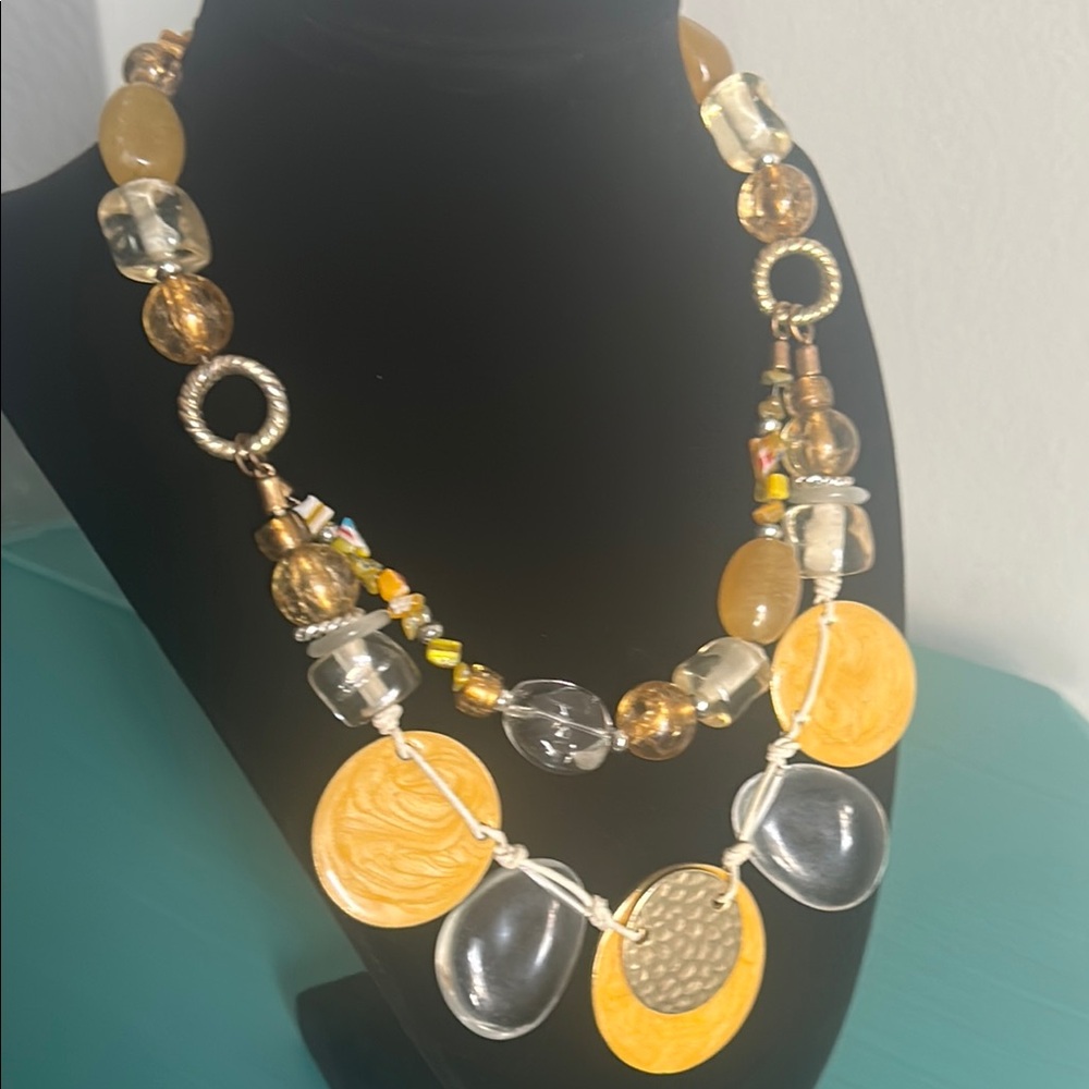 Chico’s Bold Chunky Statement Multicolor Acrylic … - image 2